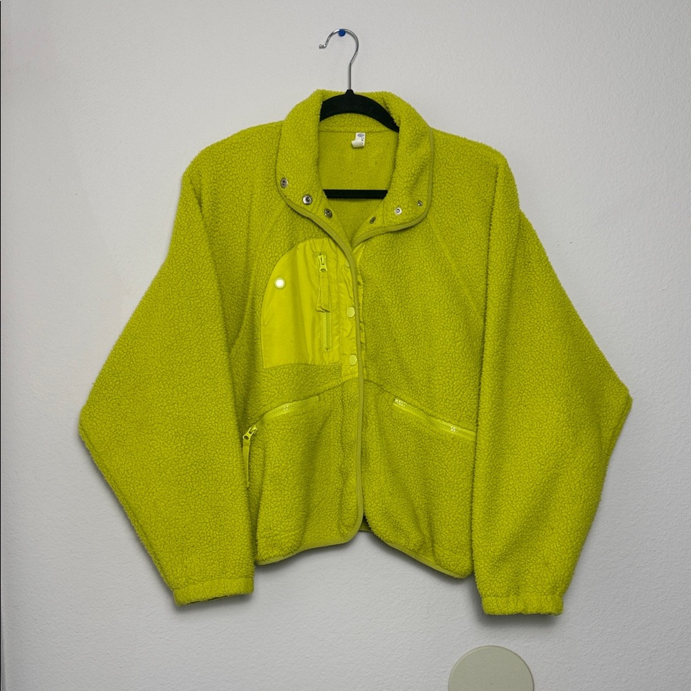 FP Movement Lime Green Hit the Slopes Fleece Jacket
